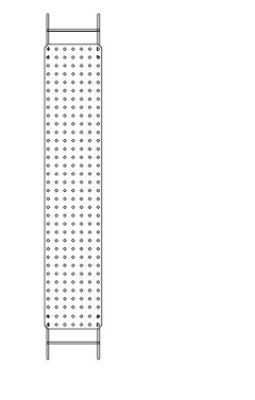 Cable tray Eiermann 2 frame Richard Lampert SINGLE PIECES coloured - white